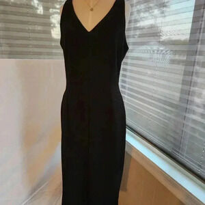 Metaphor Black Dress Size Large silhouette hugging mid length strappy back